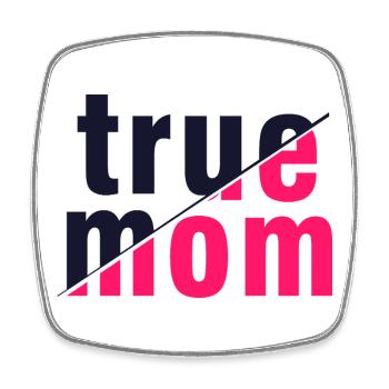 True Mom Mother Love Authenticity Art - Square fridge magnet - white - Front
