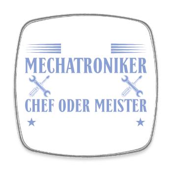 Mechatroniker Chef Meister Autoschrauber Geschenk - Viereckiger Kühlschrankmagnet - Weiß - Vorne