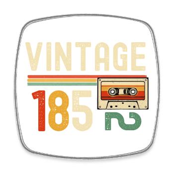 Vintage 85 Kassette Retro - Viereckiger Kühlschrankmagnet - Weiß - Vorne
