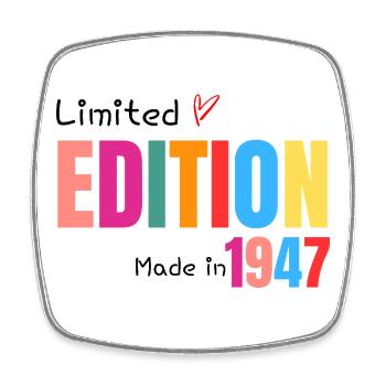 Limited edition Made in 1947 - Square fridge magnet - white - Front