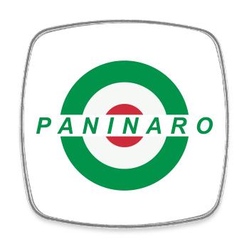 Paninaro - Magnet carré - blanc - Devant