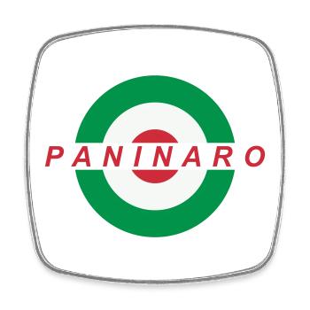 Paninaro - Magnet carré - blanc - Devant