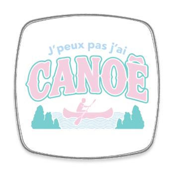 J'peux pas j'ai CANOE - Magnet carré - blanc - Devant
