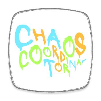Coordinateur du Chaos Titre drôle Parents Teacher Logo - Magnet carré - blanc - Devant