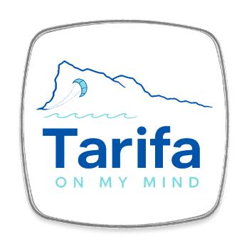 Tarifa On My Mind, Kitesurfing Andalucia Coast - Square fridge magnet - white - Front