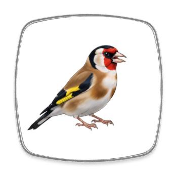 Goldfinch Goldfinch Bird - Square fridge magnet - white - Front
