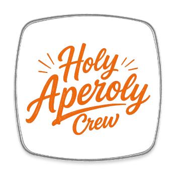 Conception des fautes de frappe de Holy Spritz - Magnet carré - blanc - Devant