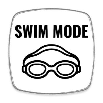 Swim Mode Swimming - Square fridge magnet - white - Front