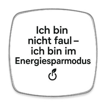 Ich bin im Energiesparmodus - Viereckiger Kühlschrankmagnet - Weiß - Vorne