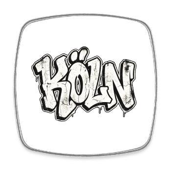 Cologne Graffiti Hip Hop - Square fridge magnet - white - Front