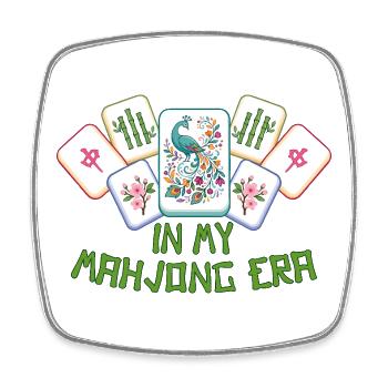 Mahjong Spiel Social Club Mahjong Ära - Viereckiger Kühlschrankmagnet - Weiß - Vorne