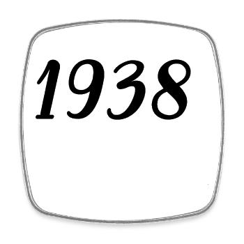 Sport year of birth 1938 - Square fridge magnet - white - Front