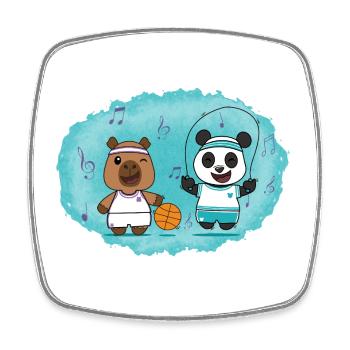 Sport - Square fridge magnet - white - Front
