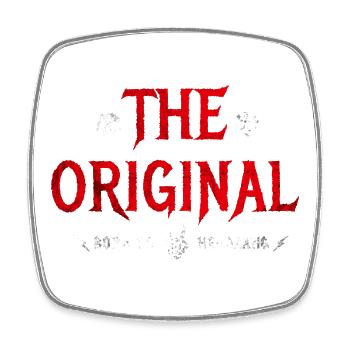 Metalhead Father and Son – The Original - Square fridge magnet - white - Front