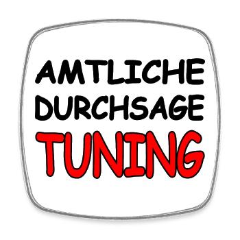 Auto - Viereckiger Kühlschrankmagnet - Weiß - Vorne
