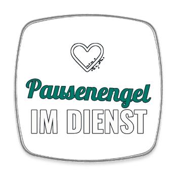 Ange de service – cadeau pour l’enseignant - Magnet carré - blanc - Devant