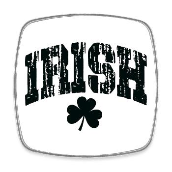 Irland - Viereckiger Kühlschrankmagnet - Weiß - Vorne