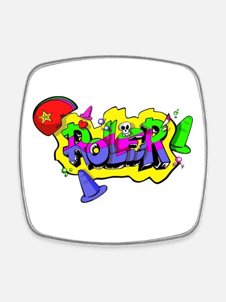ROLLER - Magnet carré - blanc
