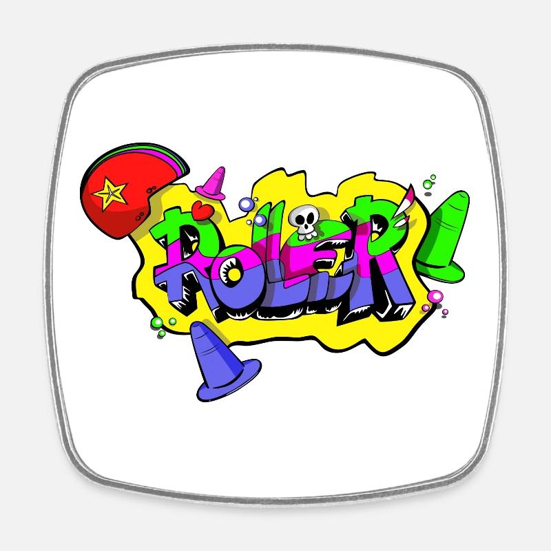 ROLLER - Magnet carré - blanc