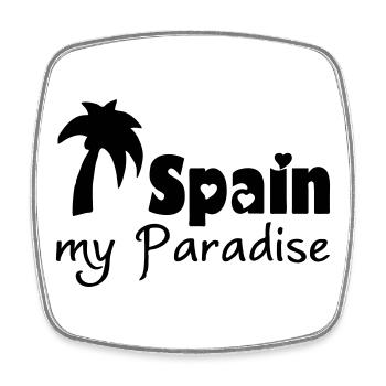 Spain Paradise - Square fridge magnet - white - Front
