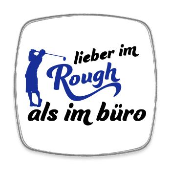 Golf - Viereckiger Kühlschrankmagnet - Weiß - Vorne