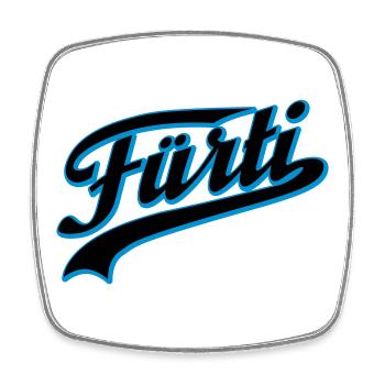 Fürti | Bayern | Verabschiedung | Wiesen | - Square fridge magnet - white - Front