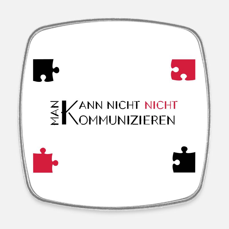 communication watzlawick - Magnet carré - blanc