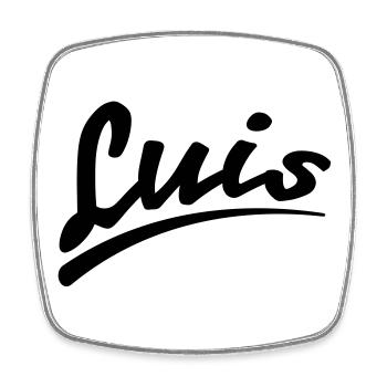 luis | Luis - Magnet carré - blanc - Devant