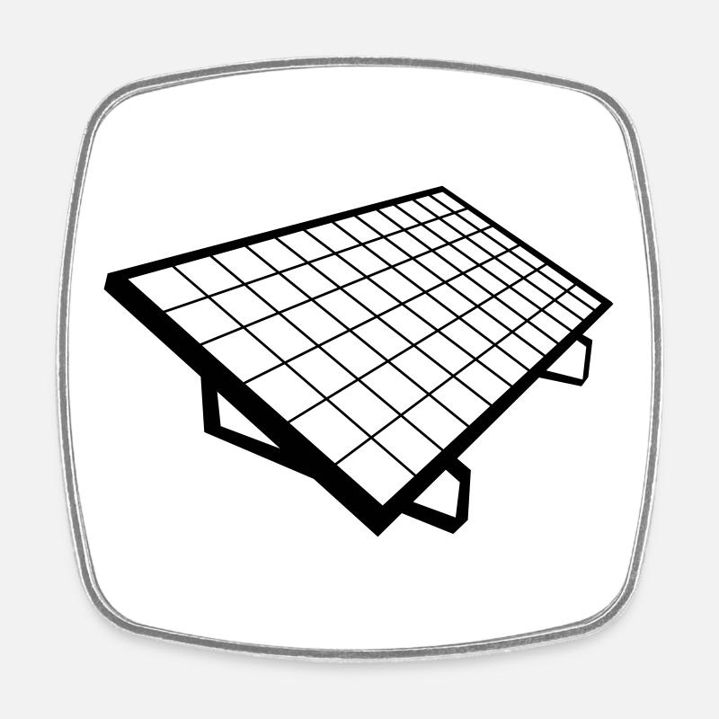 solar panel Solar Anlage - Viereckiger Kühlschrankmagnet - Weiß