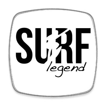 surfing - Square fridge magnet - white - Front