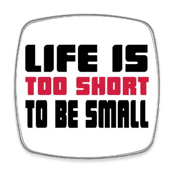 fitness - Square fridge magnet - white - Front