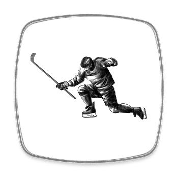 goal - Square fridge magnet - white - Front