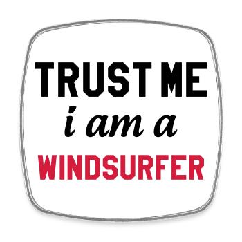 Windsurfen / Windsurfer / Windsurf / Windsurfing - Viereckiger Kühlschrankmagnet - Weiß - Vorne