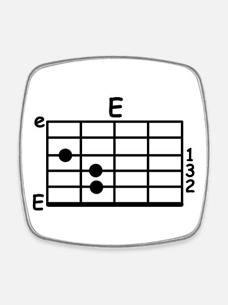 chord - Square fridge magnet - white