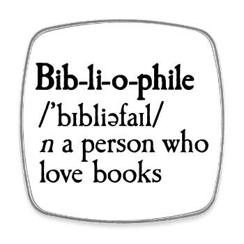 Bibliophile dictionary definition - Viereckiger Kühlschrankmagnet - Weiß - Vorne