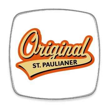 Original St. Paulianer (Sankt St. Pauli, Kiez, 3C) - Viereckiger Kühlschrankmagnet - Weiß - Vorne
