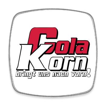 Korn , Party , Cola Korn bringt uns nach vorn(25) - Viereckiger Kühlschrankmagnet - Weiß - Vorne