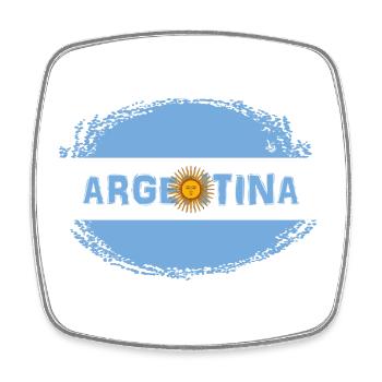 Argentina flag2 - Square fridge magnet - white - Front