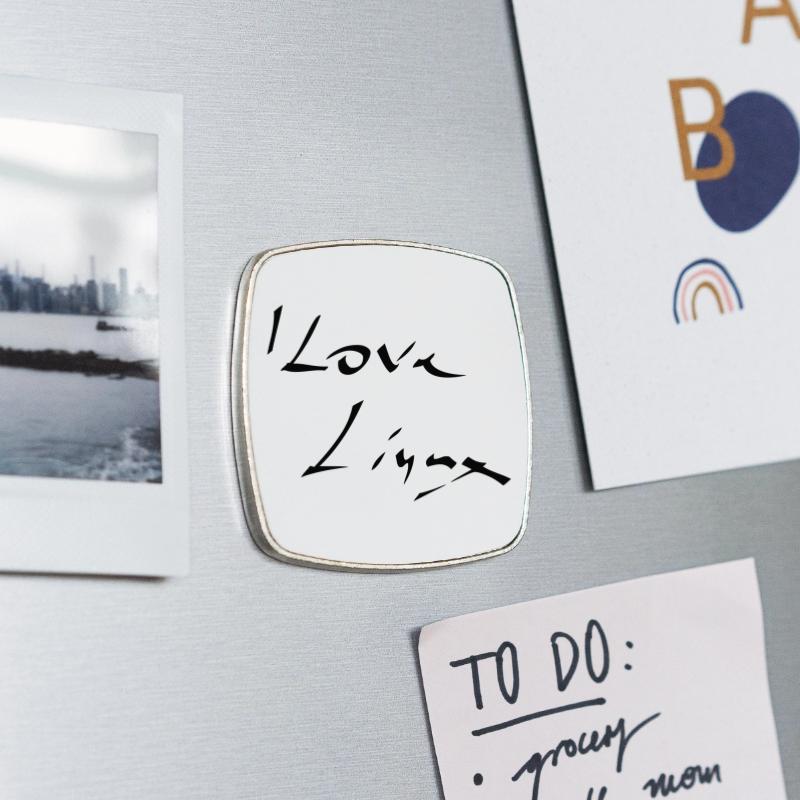 Square fridge magnet