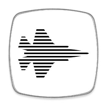 F-35 Blitz II | F 35 | F35 | Kampfflugzeug - Viereckiger Kühlschrankmagnet - Weiß - Vorne