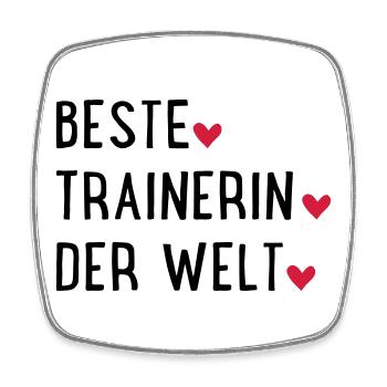 beste trainerin - Viereckiger Kühlschrankmagnet - Weiß - Vorne