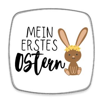 Mein erstes Ostern - Viereckiger Kühlschrankmagnet - Weiß - Vorne