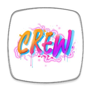 crew - Square fridge magnet - white - Front