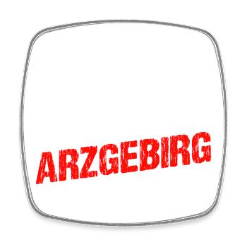 is fei schie hier - Viereckiger Kühlschrankmagnet - Weiß - Vorne