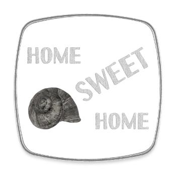 home sweet home - Square fridge magnet - white - Front
