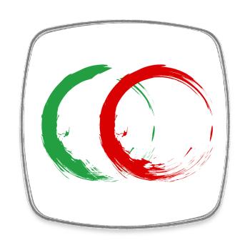 Iran - Magnet carré - blanc - Devant