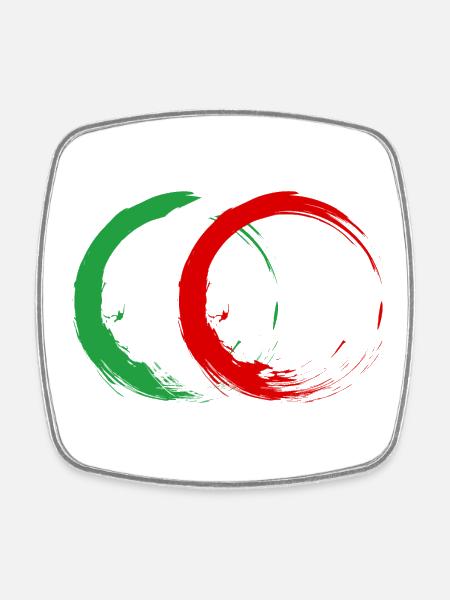 Iran - Magnet carré - blanc
