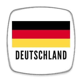 Deutschland  - Viereckiger Kühlschrankmagnet - Weiß - Vorne
