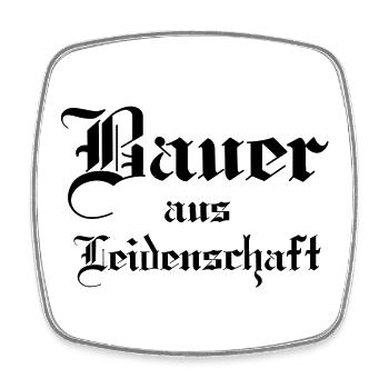 Bauer aus Leidenschaft - Viereckiger Kühlschrankmagnet - Weiß - Vorne
