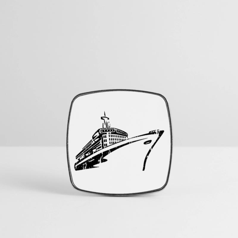 Krydstogtskib Krydstogtskib Luksus Firkantet køleskabsmagnet